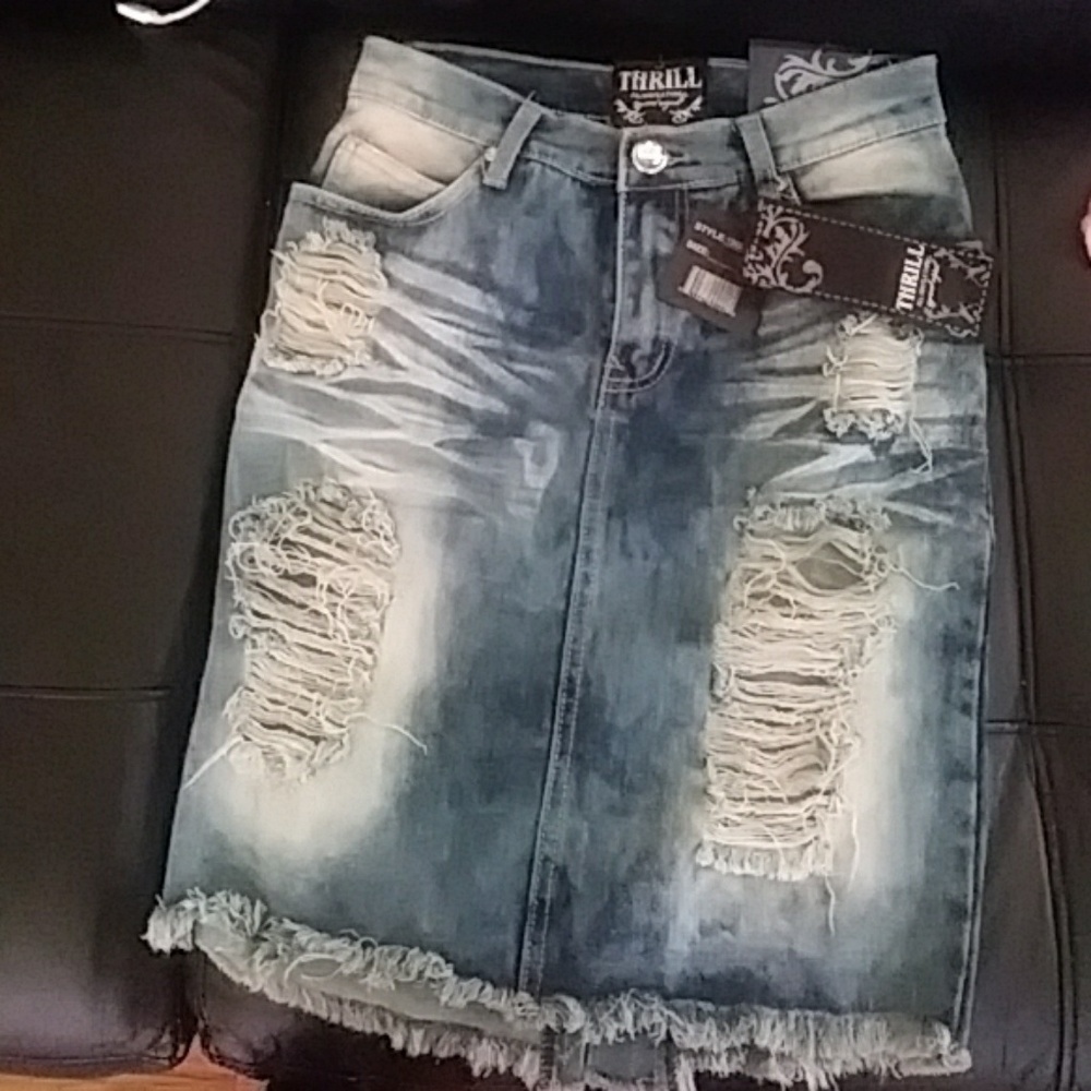 Blue jean skirt